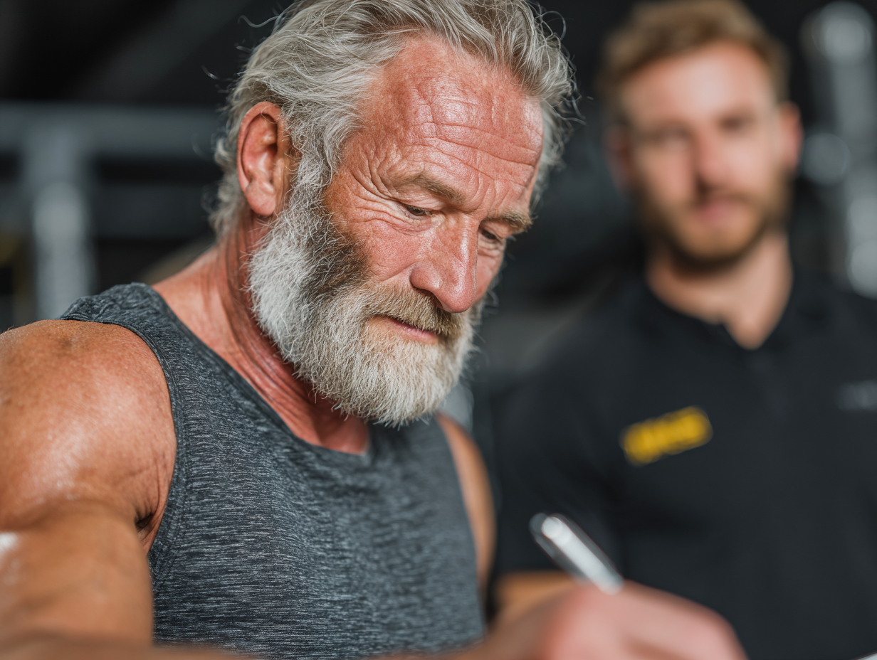 Dashboard cu statistici fitness pentru seniori